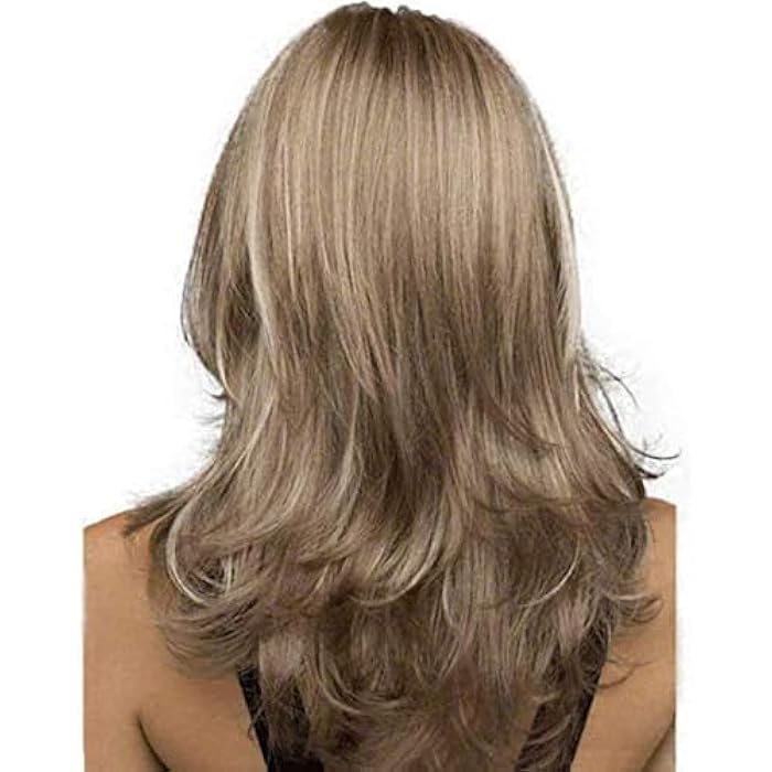 DILLARDS Medium Length Ombre Wig Natural Brown Heat Hair - Image 2